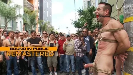 JustTheGays thumbnail for Muscle Slave Is Stripped Naked, Used and Humiliated While Hordes of People Take Photos - amateur gay porn from OnlyFans, MyVidster, GayForFans and more! - 