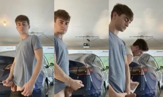 JustTheGays thumbnail for A quick jerk while bro cleans the car - amateur gay porn from OnlyFans, MyVidster, GayForFans and more! - 