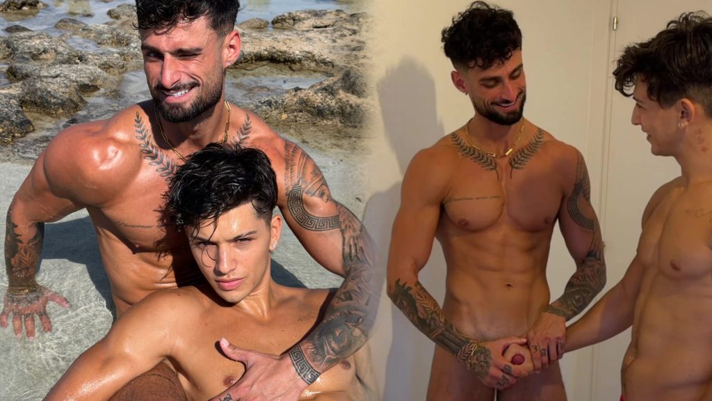 JustTheGays thumbnail for Jeffbsauce & Christopher Yianni (Chris_topher413) – I Was Stroking Him So Good Till He Came All Over My Lap - amateur gay porn from OnlyFans, MyVidster, GayForFans and more! -