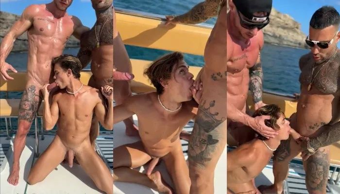 JustTheGays thumbnail for Austin Ponce sucks two cocks on the deck of the boat - amateur gay porn from OnlyFans, MyVidster, GayForFans and more! - Muscle, Oral, Outdoor, Young & Twink