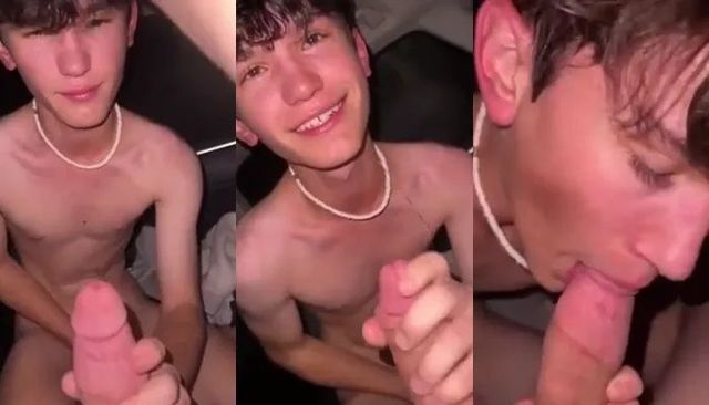 JustTheGays thumbnail for Cute twink’s eyes water as he chokes on a cock - amateur gay porn from OnlyFans, MyVidster, GayForFans and more! - Oral, Young & Twink