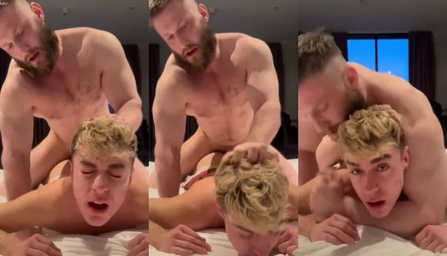 JustTheGays thumbnail for Bull manhandles his twink while fucking him - amateur gay porn from OnlyFans, MyVidster, GayForFans and more! - Anal, Muscle, Young & Twink