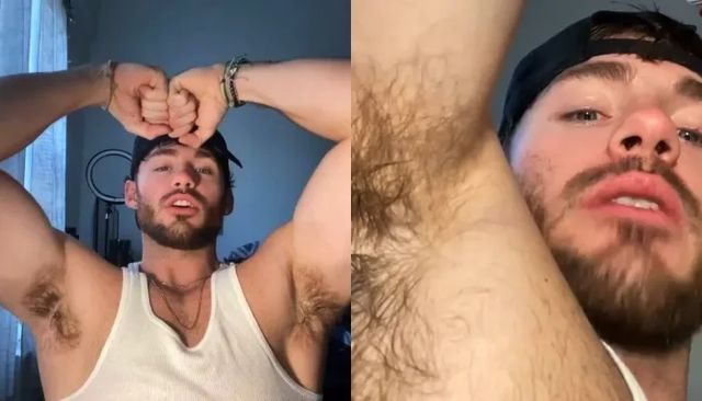 JustTheGays thumbnail for Influencer shows off his sweaty pits for his followers - amateur gay porn from OnlyFans, MyVidster, GayForFans and more! - Muscle, Solo, TikTok, Young & Twink