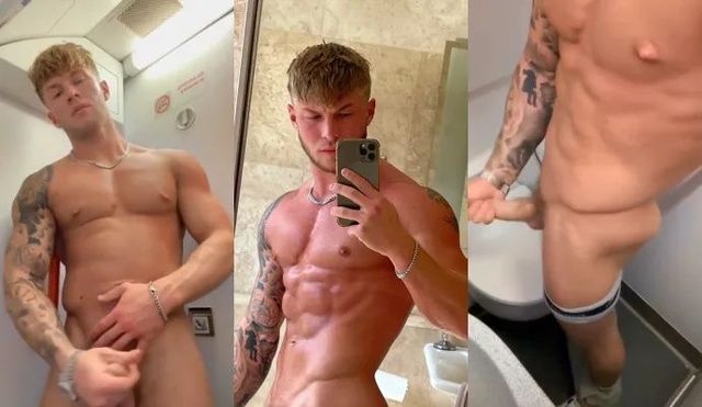 JustTheGays thumbnail for Jamie2001234 jerks off in the plane bathroom - amateur gay porn from OnlyFans, MyVidster, GayForFans and more! - 