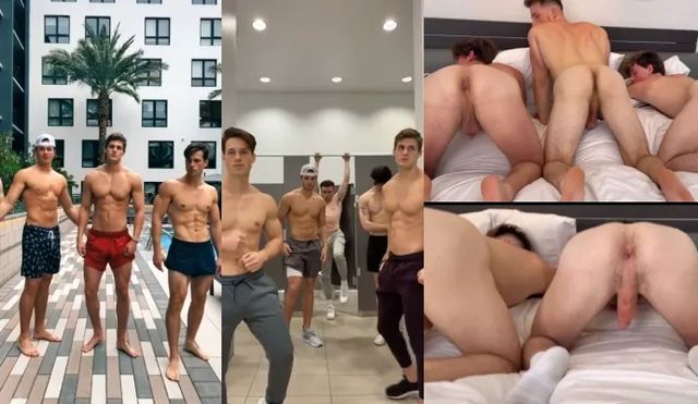JustTheGays thumbnail for Nick Sandell and friends show off their holes - amateur gay porn from OnlyFans, MyVidster, GayForFans and more! - Group, Muscle, Shorts, Young & Twink