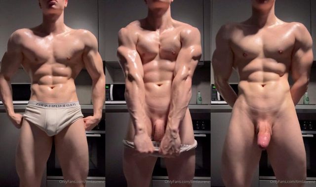 JustTheGays thumbnail for Oiling up my young muscular body and jerking off – Tim Laurenz (timlaurenz) - amateur gay porn from OnlyFans, MyVidster, GayForFans and more! -