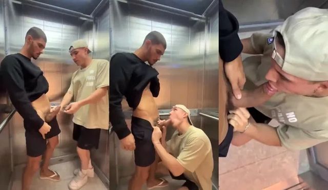 JustTheGays thumbnail for Fooling around in the elevator leads to fucking - Anal, Bareback, Big Cock, Young & Twink