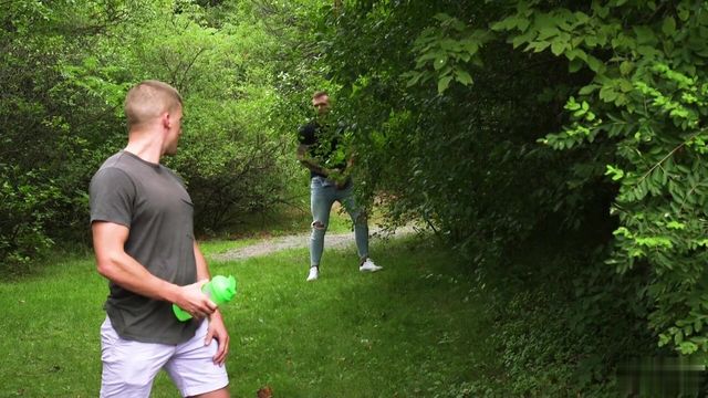JustTheGays thumbnail for Prank at a cruising park turns into a fuck – Pierre Fitch, Jake Porter - Anal, Bareback, Group, Muscle, Studio