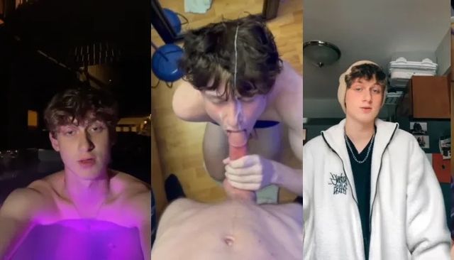 JustTheGays thumbnail for Tiktoker twink gives his friend a big facial - Oral, TikTok, Young & Twink
