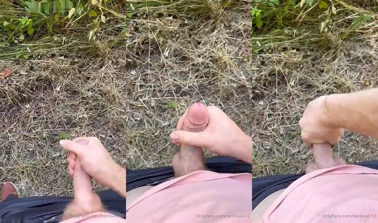 JustTheGays Quickies: Benloves12 jerks off on a hike