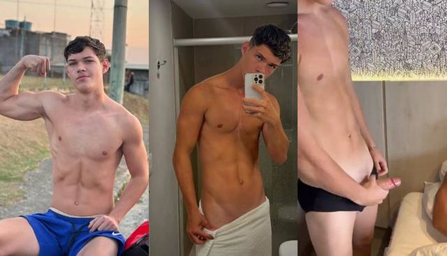 JustTheGays thumbnail for Influencer Matheus Charles (_mmteus)’s jerk videos - Compilation, Jerk Off, Muscle, Shorts, TikTok, Young & Twink