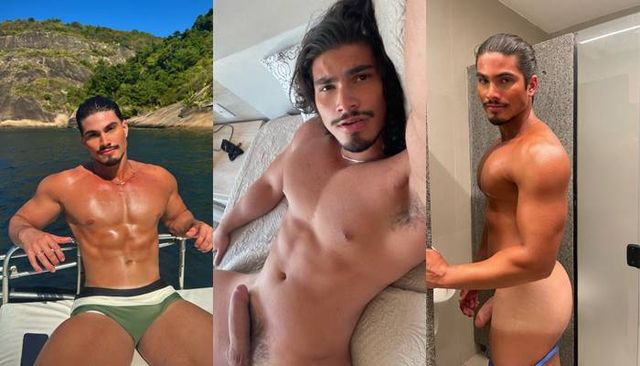 JustTheGays thumbnail for Paulo Victor Melo jerks off on the edge of the bed - Jerk Off, Muscle, Shorts, Solo