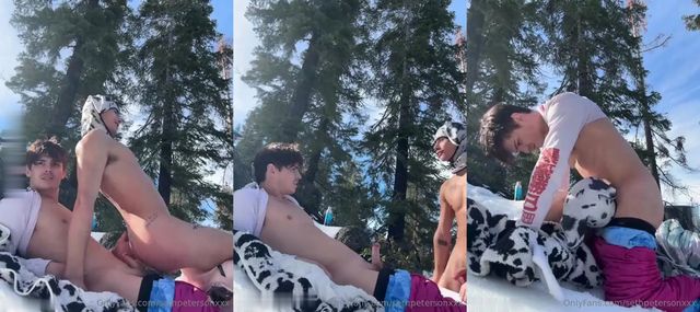 JustTheGays thumbnail for Seth Peterson has bareback sex in the snow with his boyfriend - Anal, Bareback, Outdoor, Rimming, Young & Twink