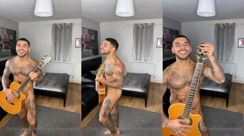 OnlyGays thumbnail for therealmrexotic plays the guitar naked - amateur gay porn from OnlyFans, MyVidster, GayForFans and more! - Solo