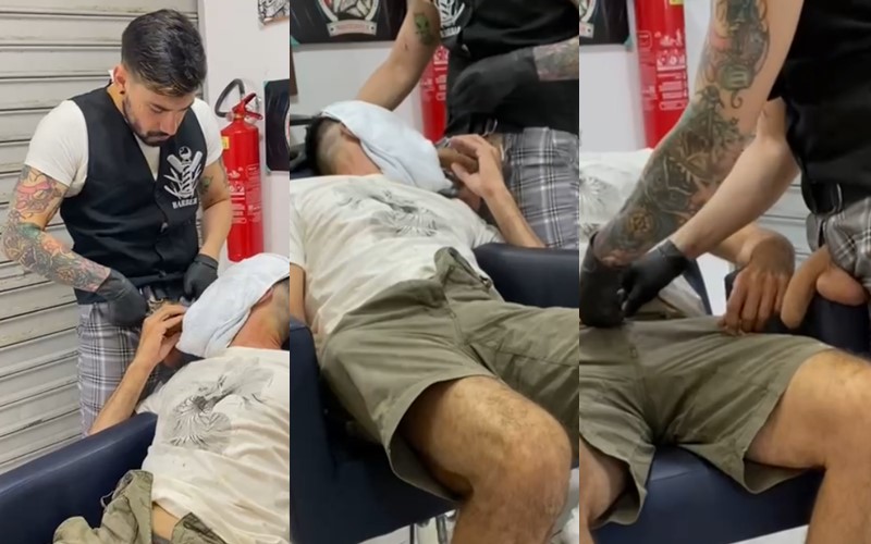 OnlyGays thumbnail for Garotoargentino – fucking in the barber chair - amateur gay porn from OnlyFans, MyVidster, GayForFans and more! - 