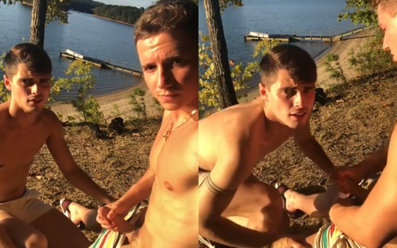 OnlyGays thumbnail for Ben Masters watches Ryan Macgregor jerk off by the lake – BenMastersxxx - amateur gay porn from OnlyFans, MyVidster, GayForFans and more! - Jerk Off, Outdoor, Young & Twink