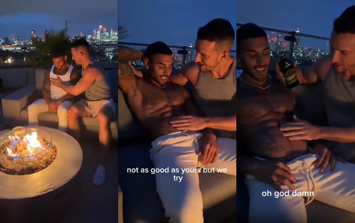 OnlyGays thumbnail for Feeling up my straight friend by the fire - amateur gay porn from OnlyFans, MyVidster, GayForFans and more! - Outdoor