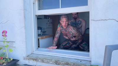 OnlyGays thumbnail for Hoping the neighbours get distracted by my mates tattoos while i eat his hole – InkedBrln, Malorie Likes – RFC - amateur gay porn from OnlyFans, MyVidster, GayForFans and more! - video