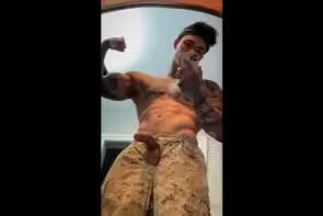 OnlyGays thumbnail for Quick solo jerk off – Soldier role play – Jake Andrich (Jakipz) - amateur gay porn from OnlyFans, MyVidster, GayForFans and more! - 