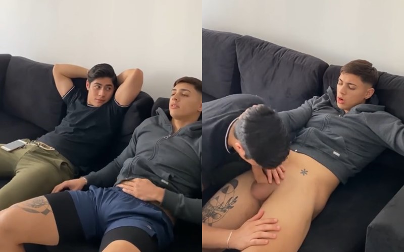 OnlyGays thumbnail for Nastacioxxfree gets sucked by Gianlucaok – Netflix and sucking - amateur gay porn from OnlyFans, MyVidster, GayForFans and more! - 
