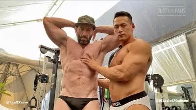 OnlyGays thumbnail for Han Cross and Muscled Madison – feeling eachother up at the gym - amateur gay porn from OnlyFans, MyVidster, GayForFans and more! - Muscle, video
