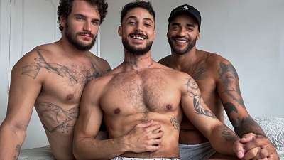 OnlyGays thumbnail for Markin Wolf, Samuel Decker and Rael Oliveira fuck - amateur gay porn from OnlyFans, MyVidster, GayForFans and more! - 