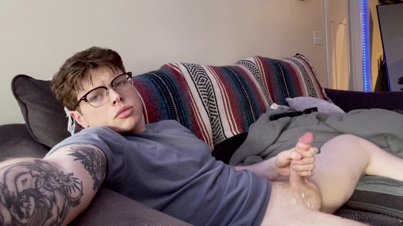 OnlyGays thumbnail for Jerking off hard and cumming – Cowboycarter99 - amateur gay porn from OnlyFans, MyVidster, GayForFans and more! - 