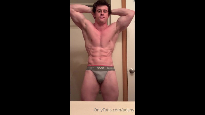 OnlyGays thumbnail for Showing off my muscular body while wearing a jockstrap – Adam Snyder - amateur gay porn from OnlyFans, MyVidster, GayForFans and more! - 