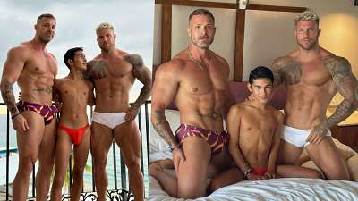 OnlyGays thumbnail for Philippe Soulier and Austin Wolf fuck Damien Grey - amateur gay porn from OnlyFans, MyVidster, GayForFans and more! - Anal, Group, Young & Twink