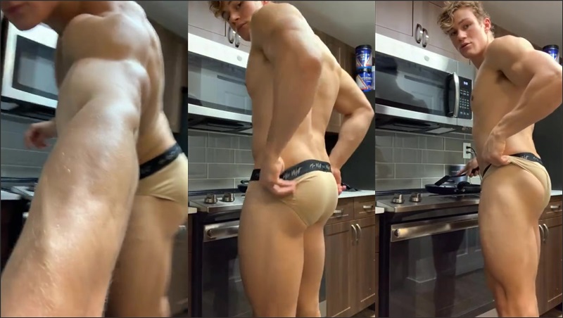 OnlyGays thumbnail for ShreddedC – showing off in the kitchen - amateur gay porn from OnlyFans, MyVidster, GayForFans and more! - 