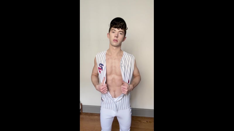 OnlyGays thumbnail for Feeling my body and showing off my jockstrap after baseball practise – Christopher Walsh (chriswthestar) - amateur gay porn from OnlyFans, MyVidster, GayForFans and more! - 