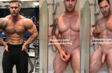 OnlyGays thumbnail for Bodybuilder Andrew Pickering naked in shower - amateur gay porn from OnlyFans, MyVidster, GayForFans and more! - 