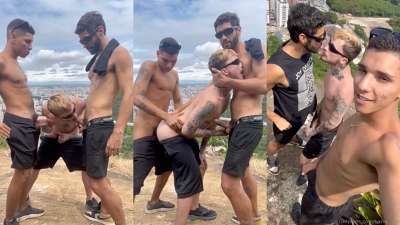 OnlyGays thumbnail for Fucking and sucking with hung twinks in the top of the hills – Hariel, olimpivs and XOOliverX1 - amateur gay porn from OnlyFans, MyVidster, GayForFans and more! - Anal, Big Cock, Group, Oral, Young & Twink
