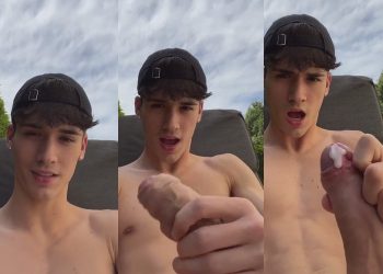 OnlyGays thumbnail for Cutie tiktoker jerks off in the backyard - amateur gay porn from OnlyFans, MyVidster, GayForFans and more! - 
