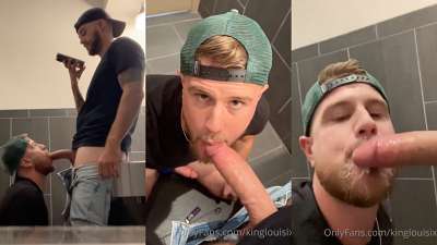 OnlyGays thumbnail for KingLouisIX and TampaTomXXX – bathroom blowjob - amateur gay porn from OnlyFans, MyVidster, GayForFans and more! - Oral