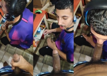 OnlyGays thumbnail for Sucking while gaming - amateur gay porn from OnlyFans, MyVidster, GayForFans and more! - 