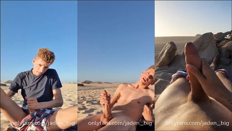 OnlyGays thumbnail for jaden_big jerks off on the beach - amateur gay porn from OnlyFans, MyVidster, GayForFans and more! - Jerk Off, Solo, Young & Twink