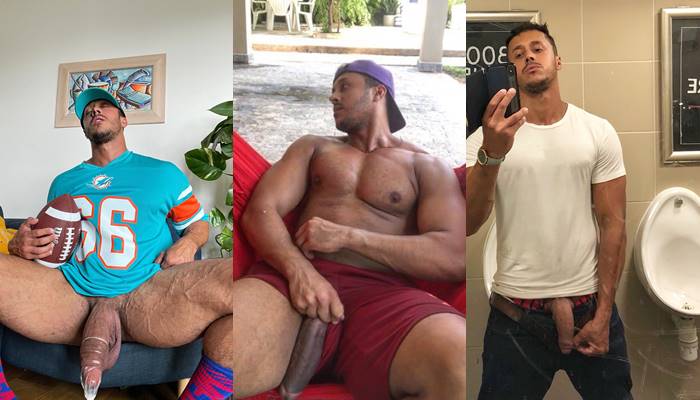 OnlyGays thumbnail for Diego Barros jerks off and shows the pre-cum dripping out of his cock - amateur gay porn from OnlyFans, MyVidster, GayForFans and more! - 