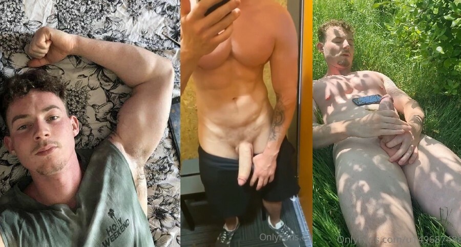 OnlyGays thumbnail for Tom Sutcliffe – big dick of EnglishLad – Jerking and cumming on grass - amateur gay porn from OnlyFans, MyVidster, GayForFans and more! - 