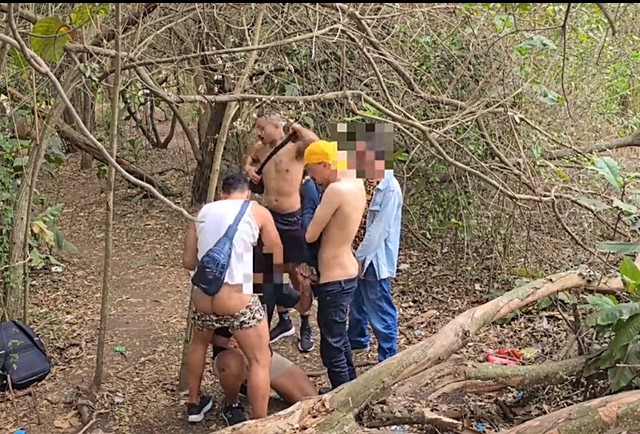 OnlyGays thumbnail for Group fuck in the woods by Galheta Beach – Part 1 - amateur gay porn from OnlyFans, MyVidster, GayForFans and more! - 