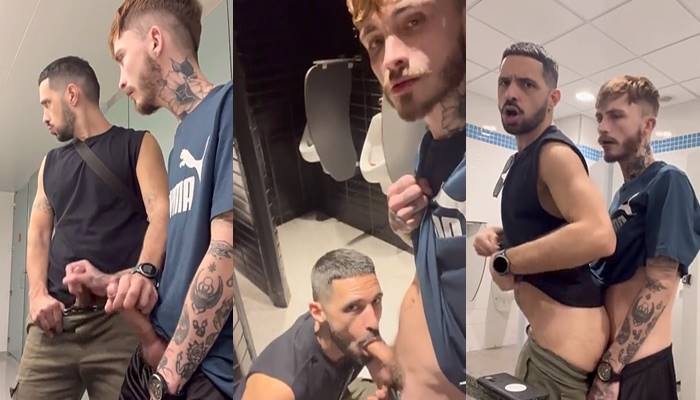 OnlyGays thumbnail for Hariel Dias and Shulxxx fuck in a public bathroom - amateur gay porn from OnlyFans, MyVidster, GayForFans and more! - 