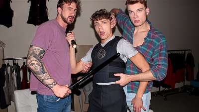 OnlyGays thumbnail for Evan Jordie, Jack Valor and Caden Dior - hot group sex role play session - amateur gay porn from OnlyFans, MyVidster, GayForFans and more! - Anal