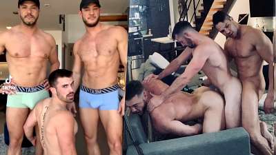 OnlyGays thumbnail for Muscle lads KC Jaye (FitnessFreak), Jax and gtfo_sammy have a steamy threesome - Part 2 - amateur gay porn from OnlyFans, MyVidster, GayForFans and more! - Bareback, Group, Muscle, video