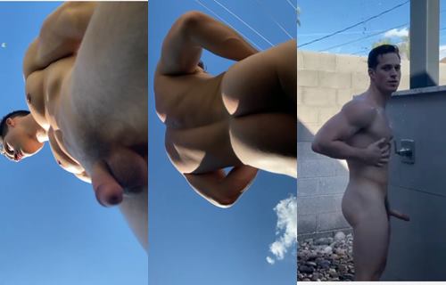 OnlyGays thumbnail for Nick Sandell shows off his tight body and juicy cock while using his outdoor shower - amateur gay porn from OnlyFans, MyVidster, GayForFans and more! - Outdoor, Shower, Solo