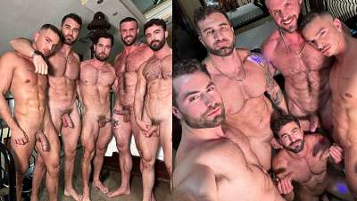 OnlyGays thumbnail for Ruggery Valdivia, Jose Poyato, HugeAjax, FitGamguy and Joe DeMatteo group fuck - amateur gay porn from OnlyFans, MyVidster, GayForFans and more! - 