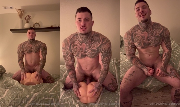 OnlyGays thumbnail for Hot tatted muscle lad fucks his toy deep and hard til he blasts cums – Derek Martin (Deek Aesthetic) - amateur gay porn from OnlyFans, MyVidster, GayForFans and more! - 
