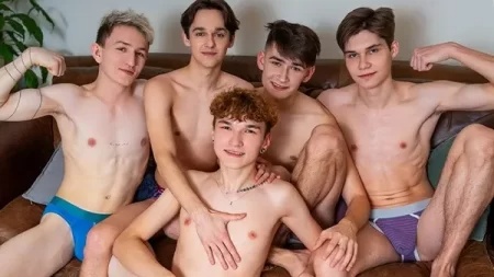 OnlyGays thumbnail for Adam Keller, Tony Keit, Amon, Philip Kiss, Scott Smith – Twink Fuck Fest on My Couch! - amateur gay porn from OnlyFans, MyVidster, GayForFans and more! - 