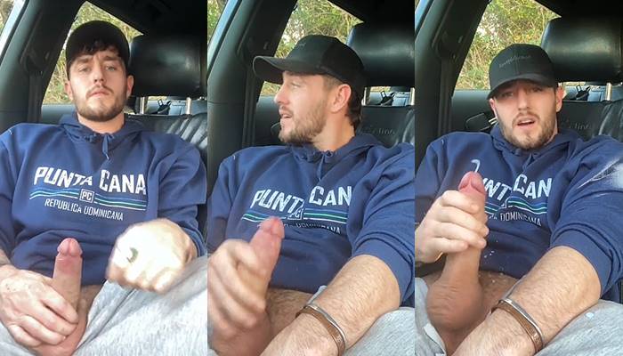 OnlyGays thumbnail for Beefy guy jerks off and cums in the car - amateur gay porn from OnlyFans, MyVidster, GayForFans and more! - 