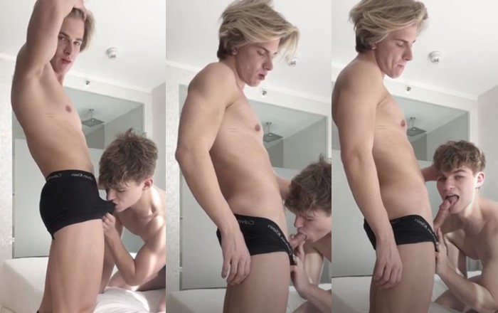 OnlyGays thumbnail for Frostyonly – sucking Toran Rohde (toranssexlife) - amateur gay porn from OnlyFans, MyVidster, GayForFans and more! - Oral, Young & Twink