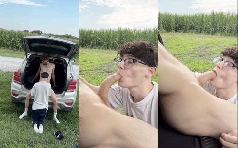 OnlyGays thumbnail for TwinkRiley – a blowjob while parked in a cornfield - amateur gay porn from OnlyFans, MyVidster, GayForFans and more! - 